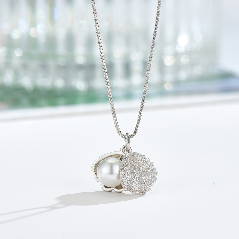 Pearl Trim Chain - 女性のためのスターリングシルバーパールチョーカーネックレス,人気の925ジュエリー,ファインジュエリー,結婚披露宴,誕生日プレゼント