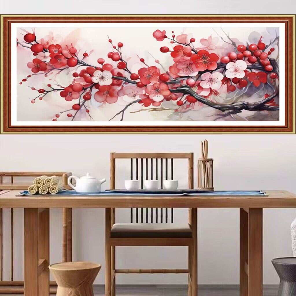 家の装飾のための中国のプリントクロスステッチ,花の刺need - Embroidery Embellishments のレビューと価格