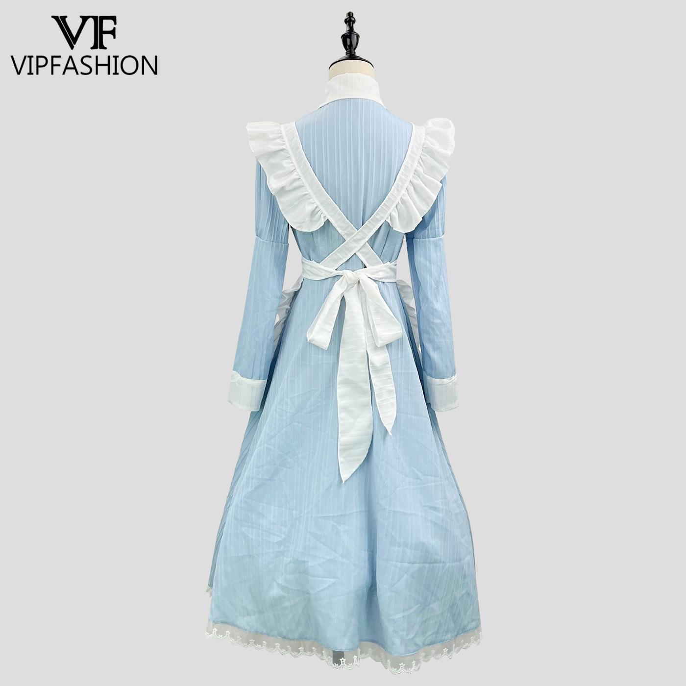 VIP ファッションビクトリア朝のメイドドレスロリータコスプ - Embellish Knit のレビューと価格