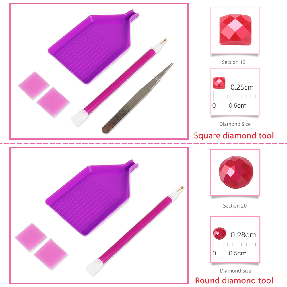 Momoart-漫画のモザイクダイヤモンド絵画,女の子の肖像 - Embroidery Embellishments のレビューと価格