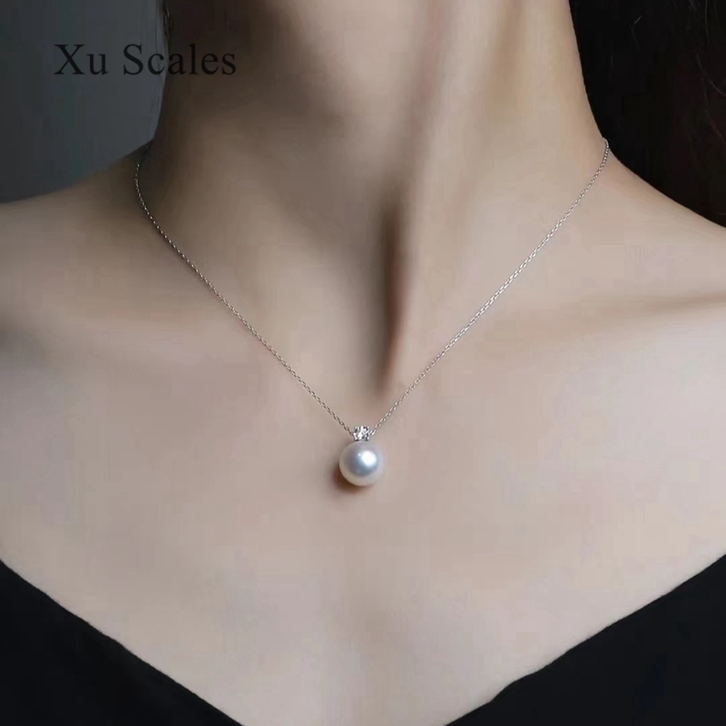 パールペンダント,ホワイト,スターリングシルバー,プリンセス - Pearl Trim Chain のレビューと価格