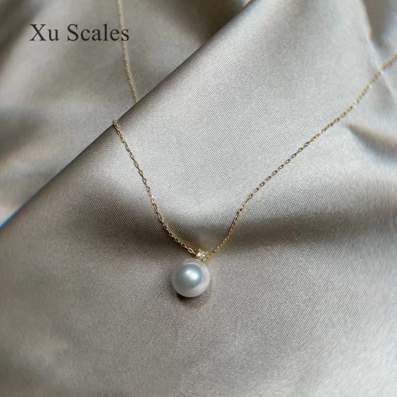 パールペンダント,ホワイト,スターリングシルバー,プリンセス - Pearl Trim Chain のレビューと価格